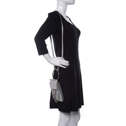 Chloe Suede Calfskin Mini Faye Bracelet Bag Airy Grey 2 of 14