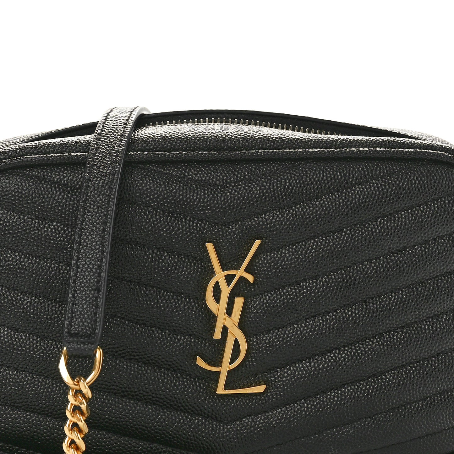Grain De Poudre Matelasse Monogram Mini Lou Camera Bag Black