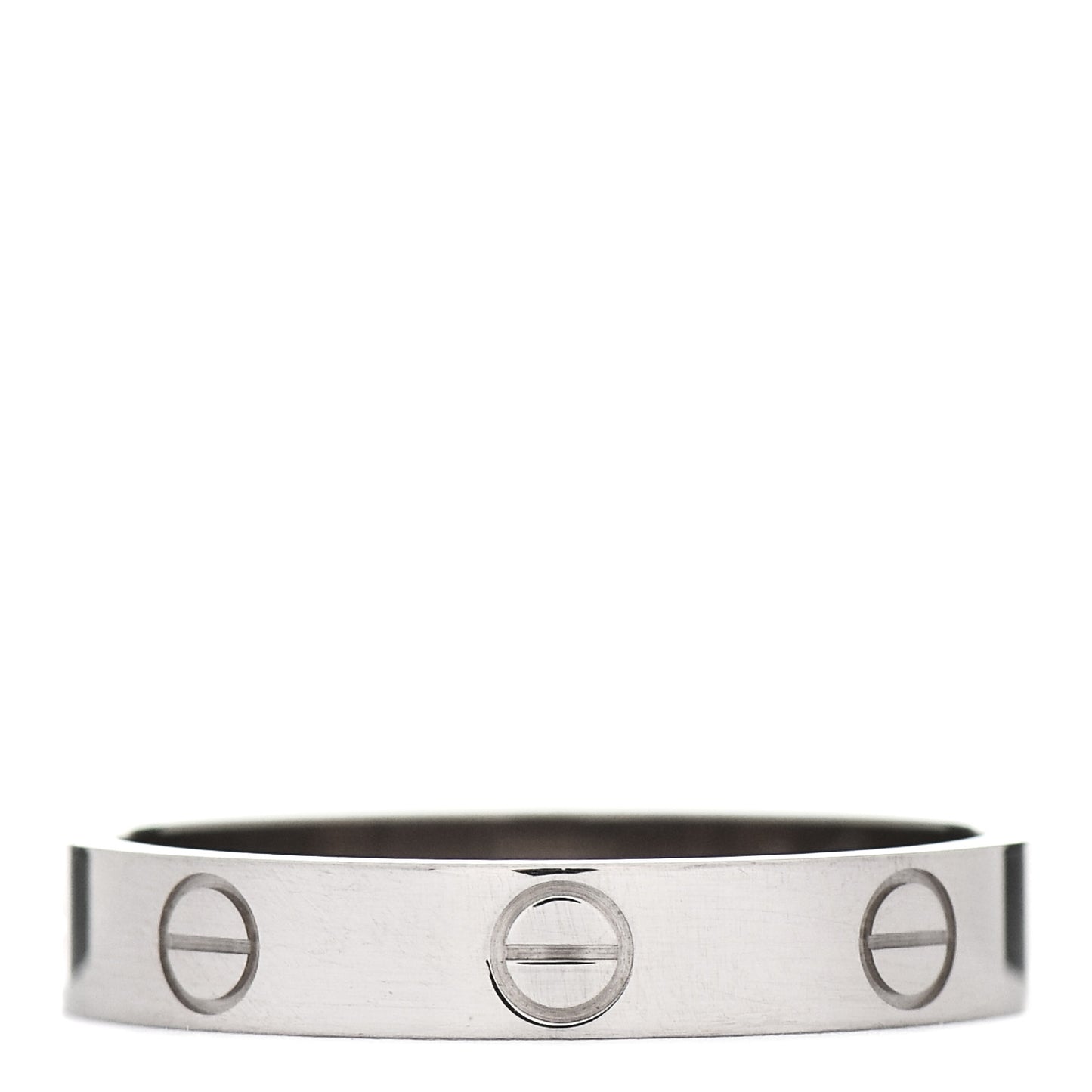 18K White Gold 3.5mm LOVE Wedding Band Ring 57 8