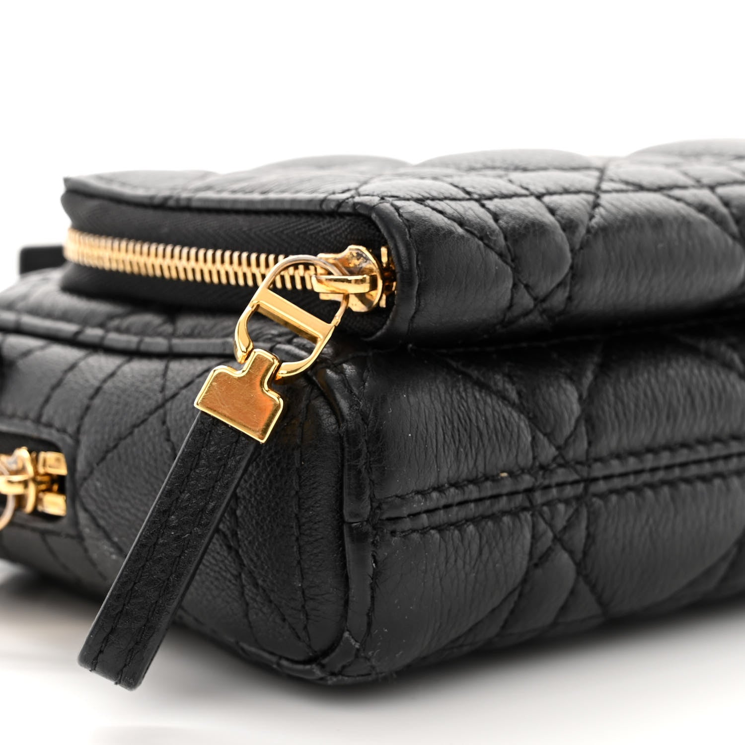 Christian Dior Supple Calfskin Caro Double Pouch Black 11 of 14