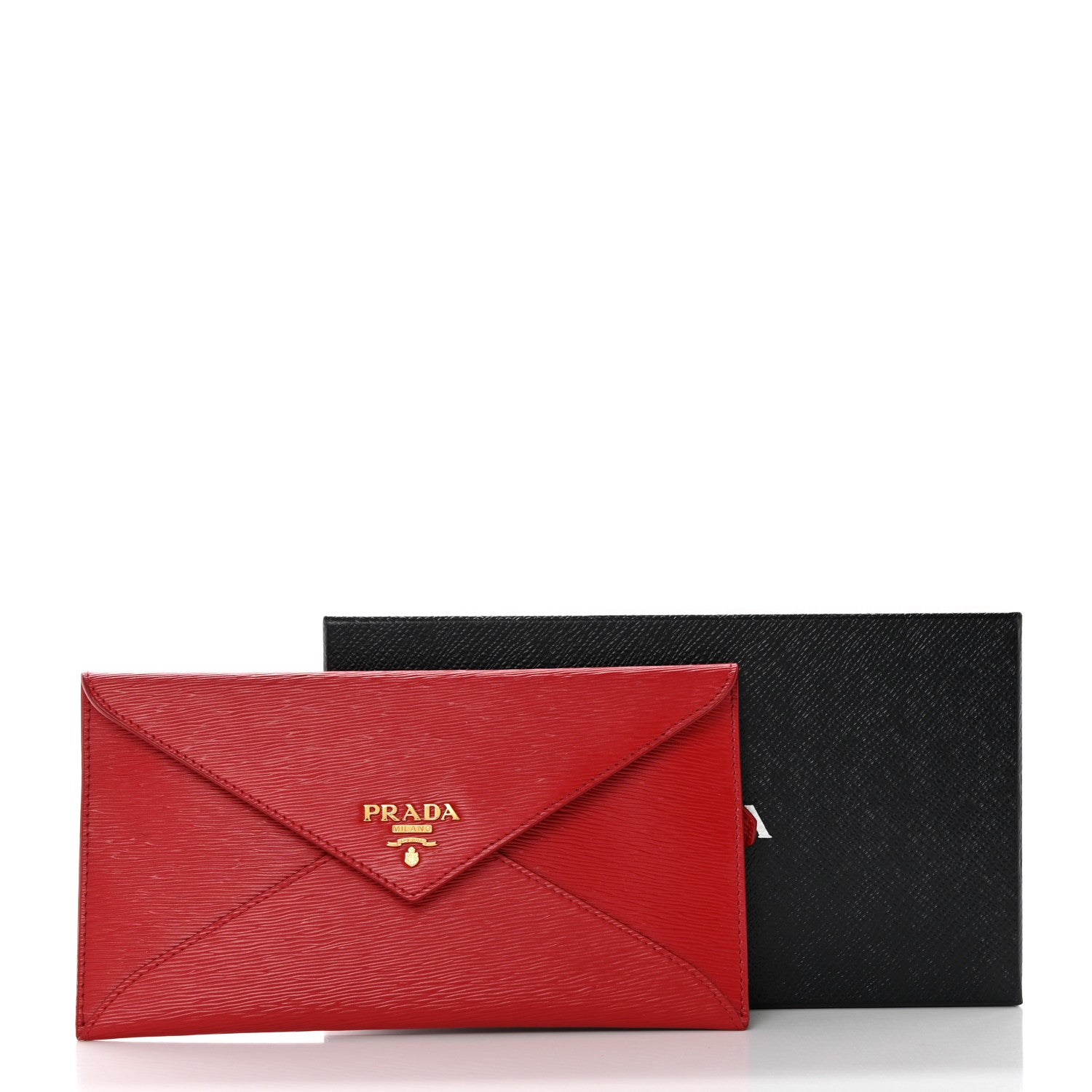 Prada Vitello Move Envelope Wallet Lacca 7 of 7