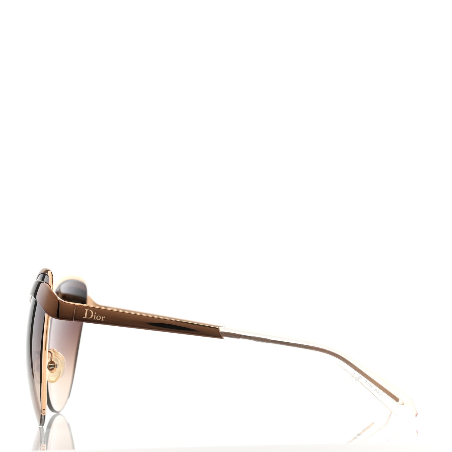 Christian Dior Metal Butterfly Sunglasses Gold 3 of 7