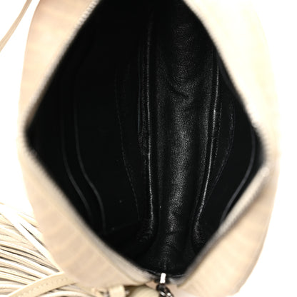 Saint Laurent Snakeskin Monogram Blogger Bag Light Cream 5 of 12