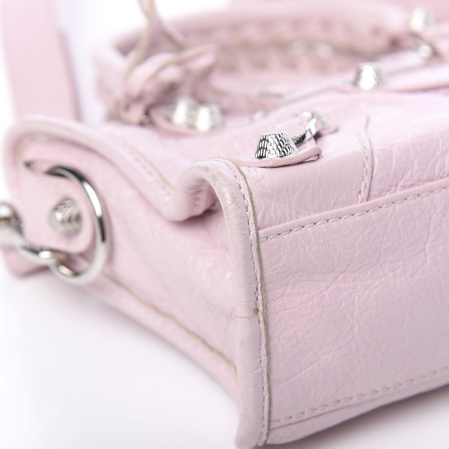 Balenciaga Agneau Giant 12 Silver Hardware Mini City Rose Poudre Rose Petunia 8 of 12
