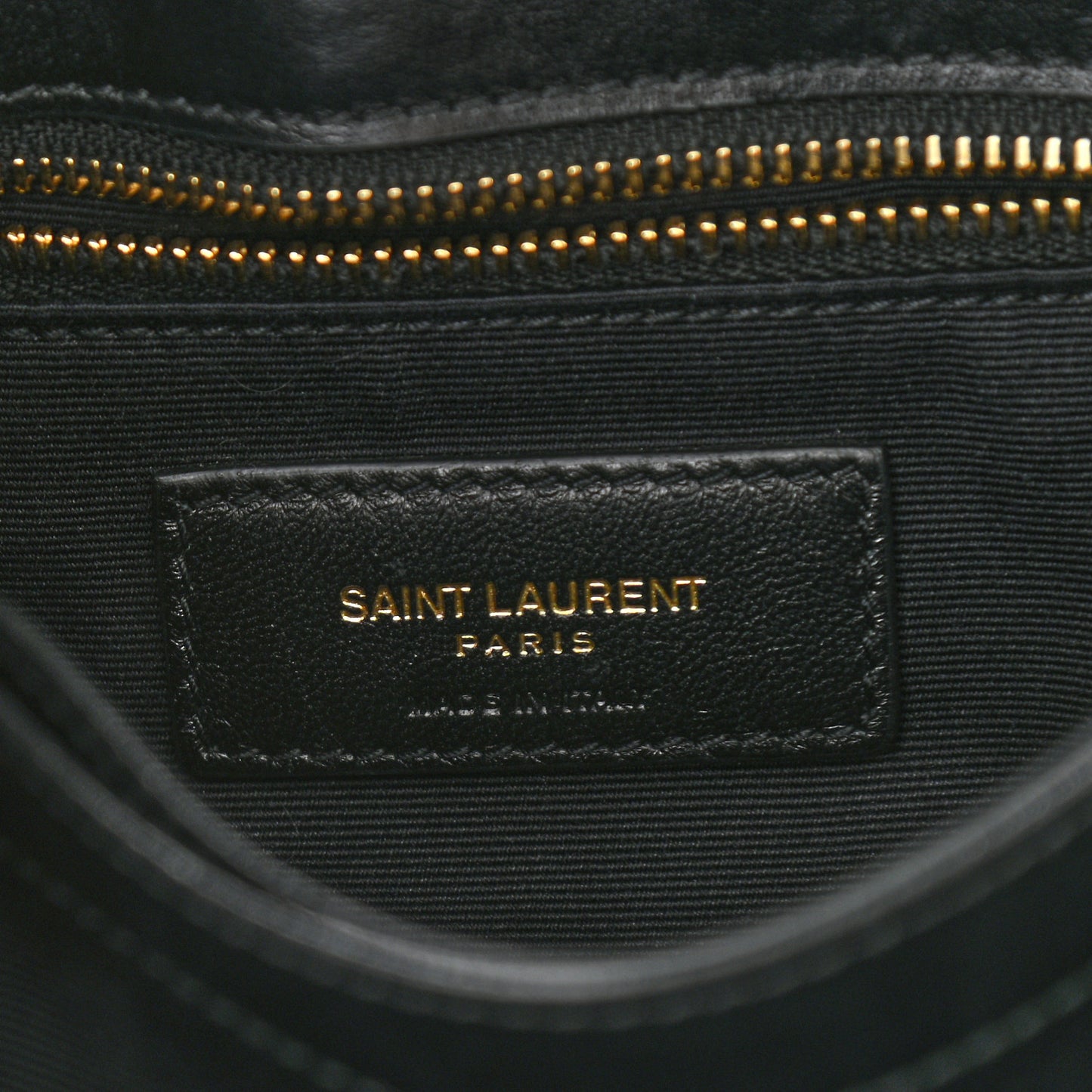 Calfskin Y Quilted Monogram Toy Loulou Crossbody Bag Black