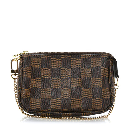 Louis Vuitton Damier Ebene Mini Pochette Accessories 1 of 9