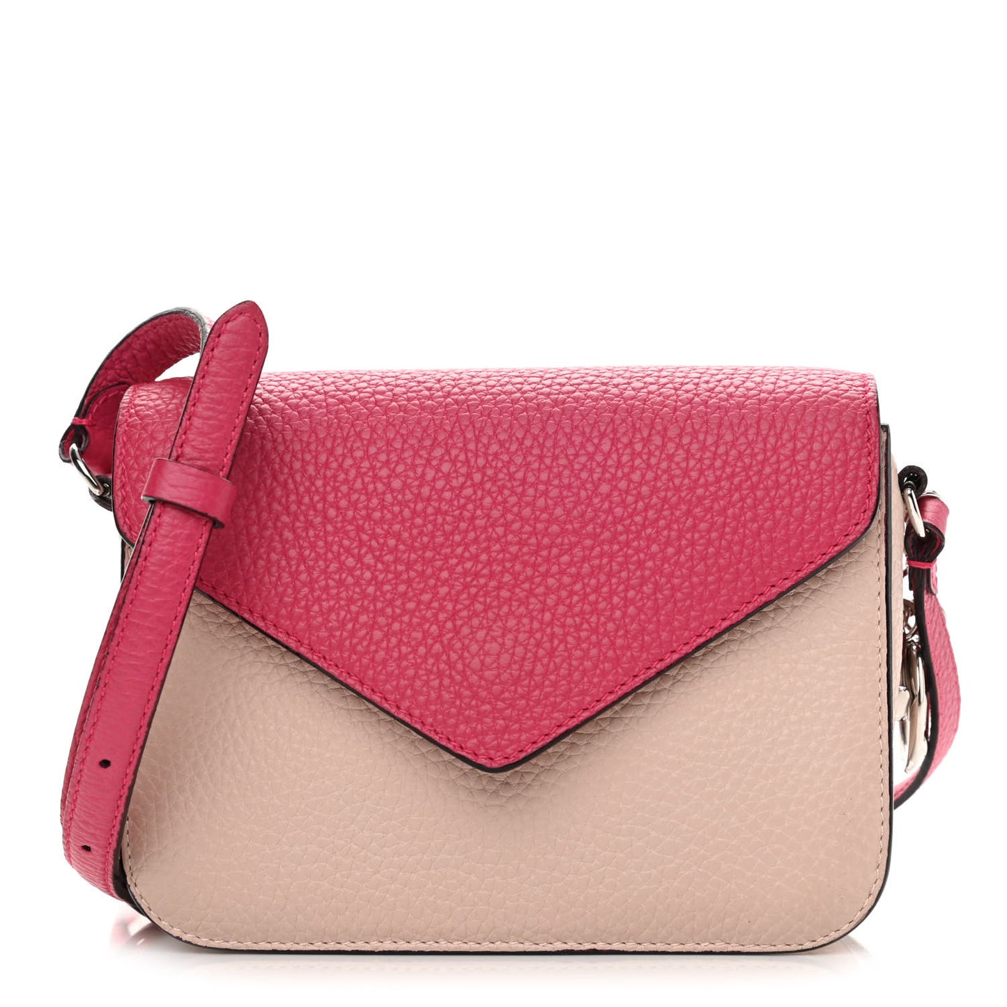 Bullcalf Diorissimo Promenade Envelope Pouch Fuchsia Rose Poudre