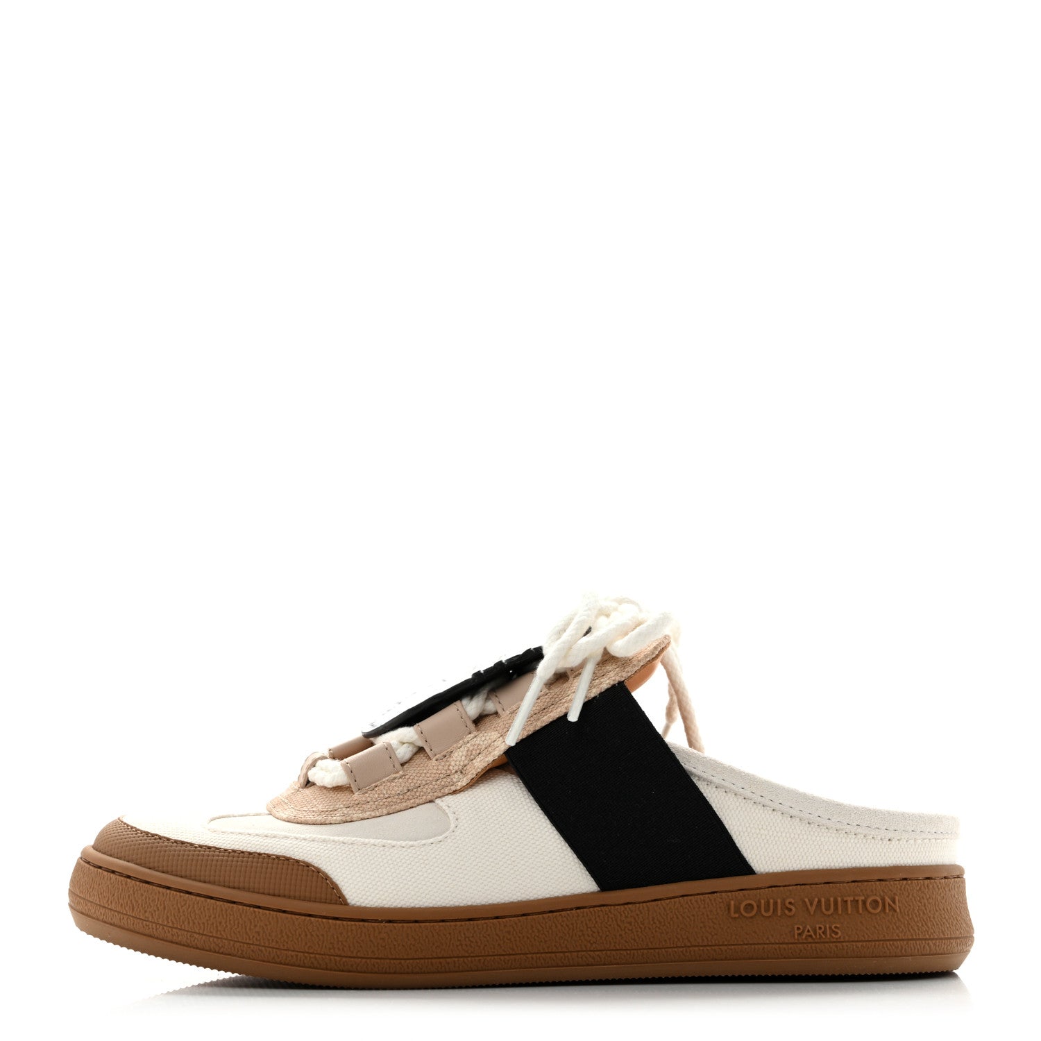 Louis Vuitton Canvas Catogram Lous Open Back Sneaker 38.5 White 1 of 12