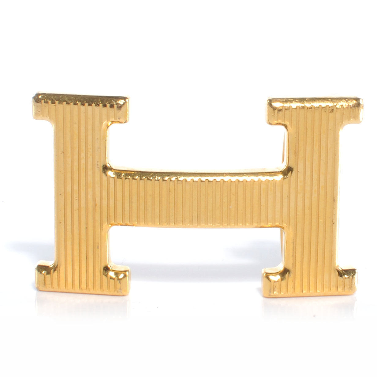 32mm H Belt Buckle Gold