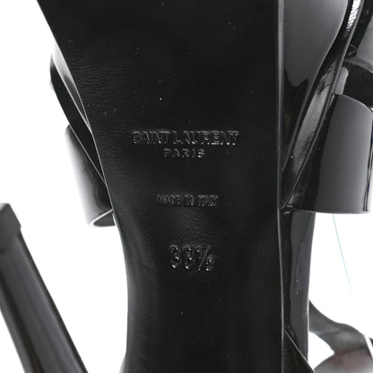 Saint Laurent Patent Tribute 105 Platform Sandals 38.5 Black 6 of 7