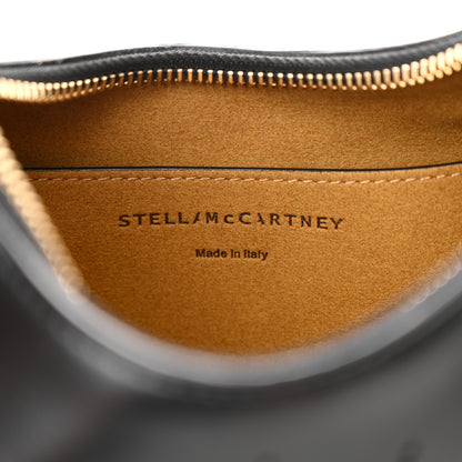 Stella McCartney Eco Alter Nappa Perforated Logo Small Hobo Black 6 of 11