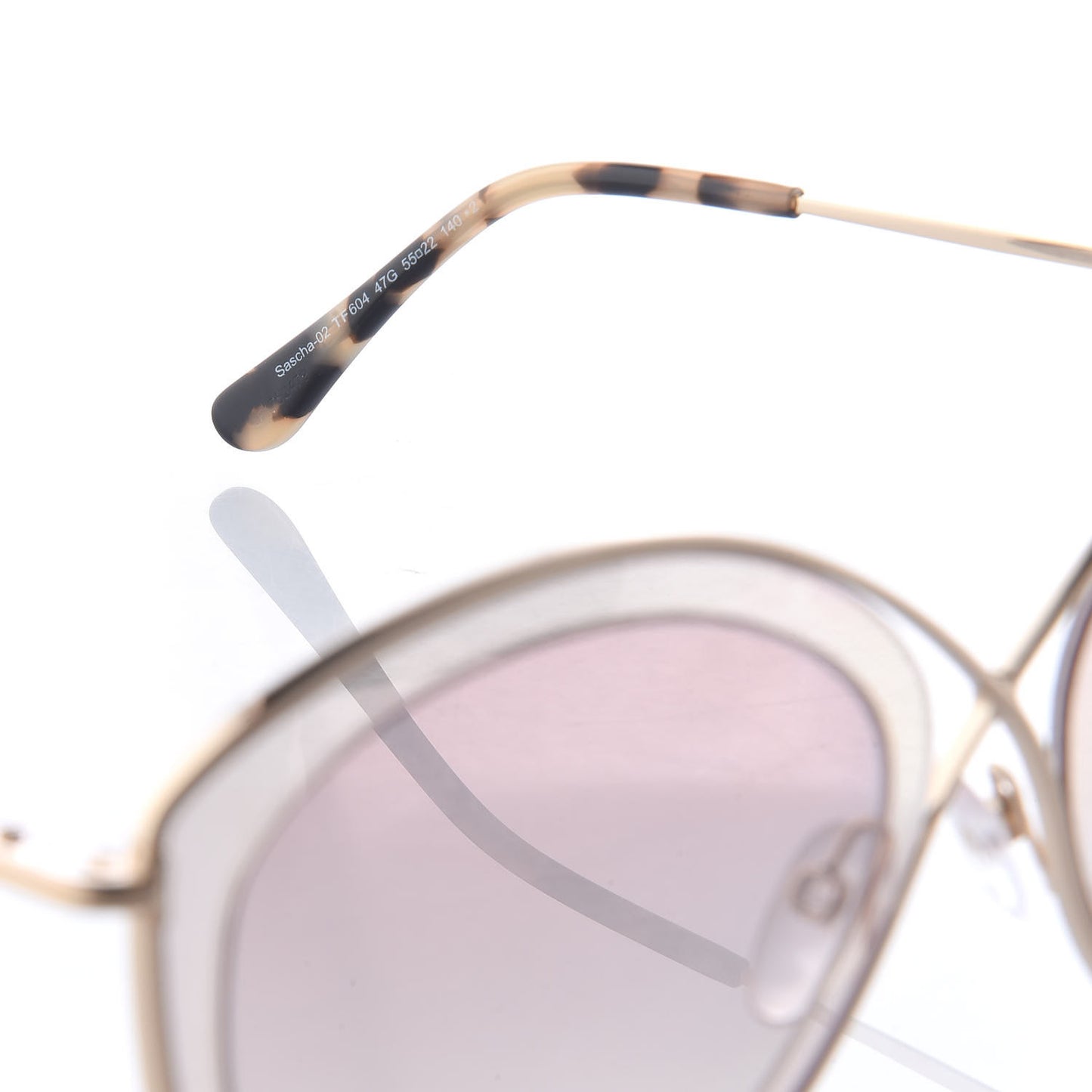 Sascha 02 Round Sunglasses TF604 Gold Tortoise