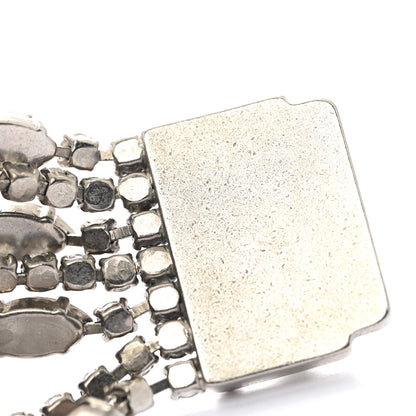 Louis Vuitton Swarovski Crystal Lock Bracelet Silver Pink 7 of 7