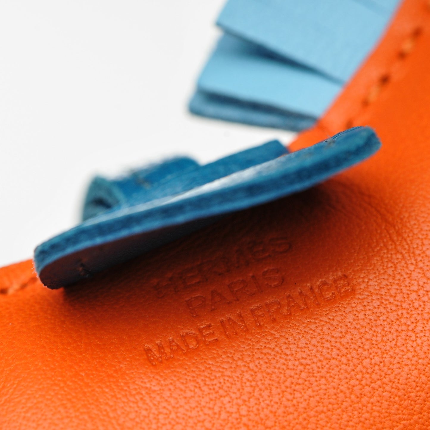 Milo Lambskin Grigri Rodeo Horse Bag Charm PM Feu Celeste Bleu Izmir