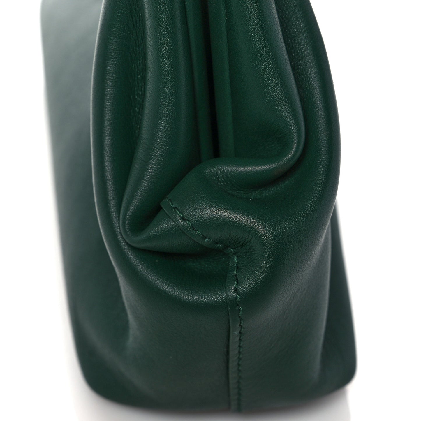 Calfskin Small The Point Triangle Bag Raintree