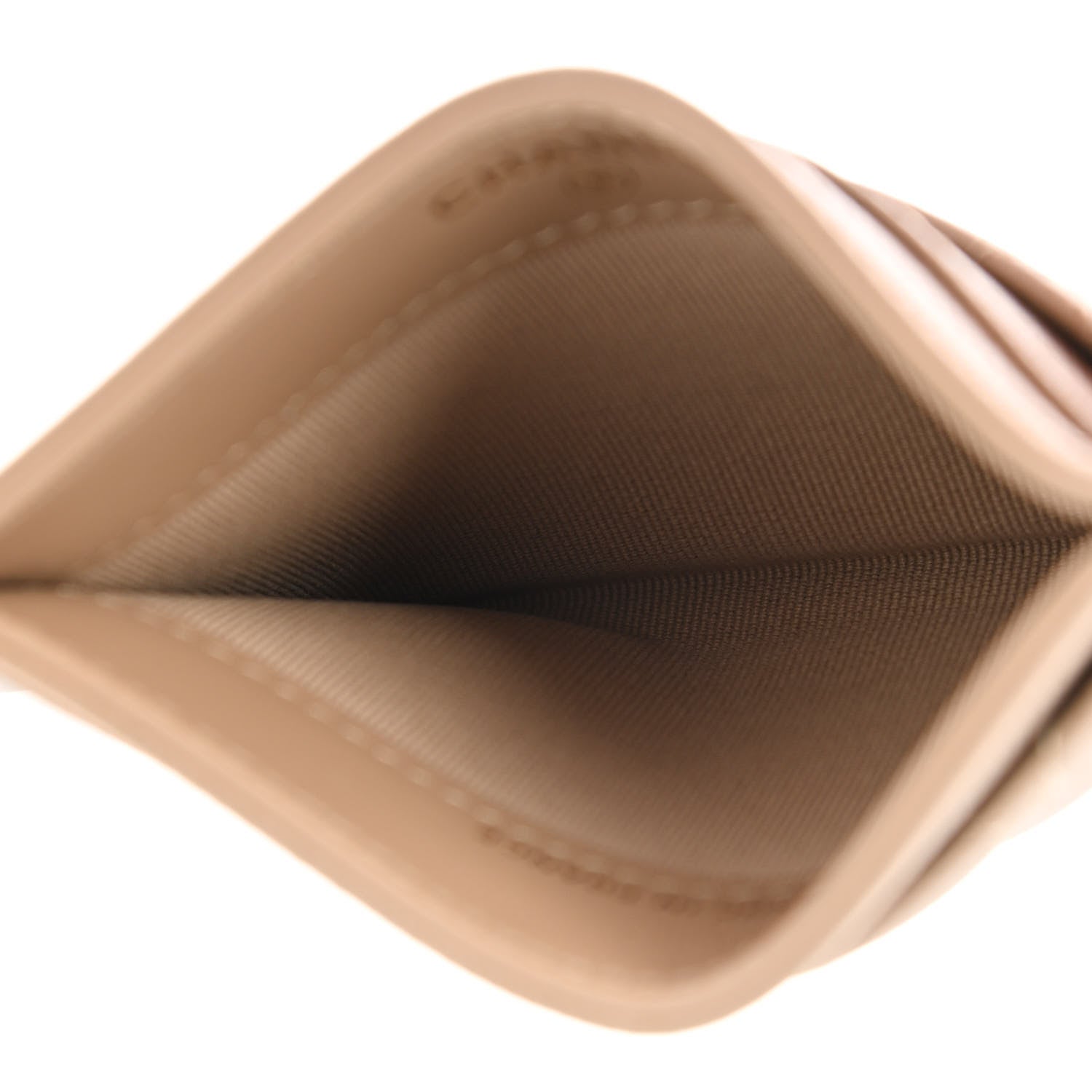 Chanel Caviar Quilted Card Holder Dark Beige 5 of 9