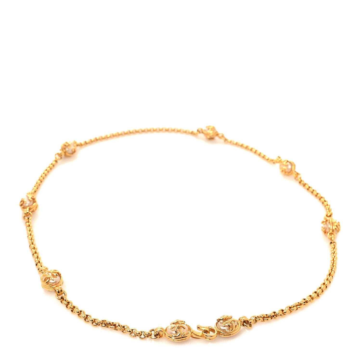 Chanel Pearl CC Chain Belt Gold 1 of 5