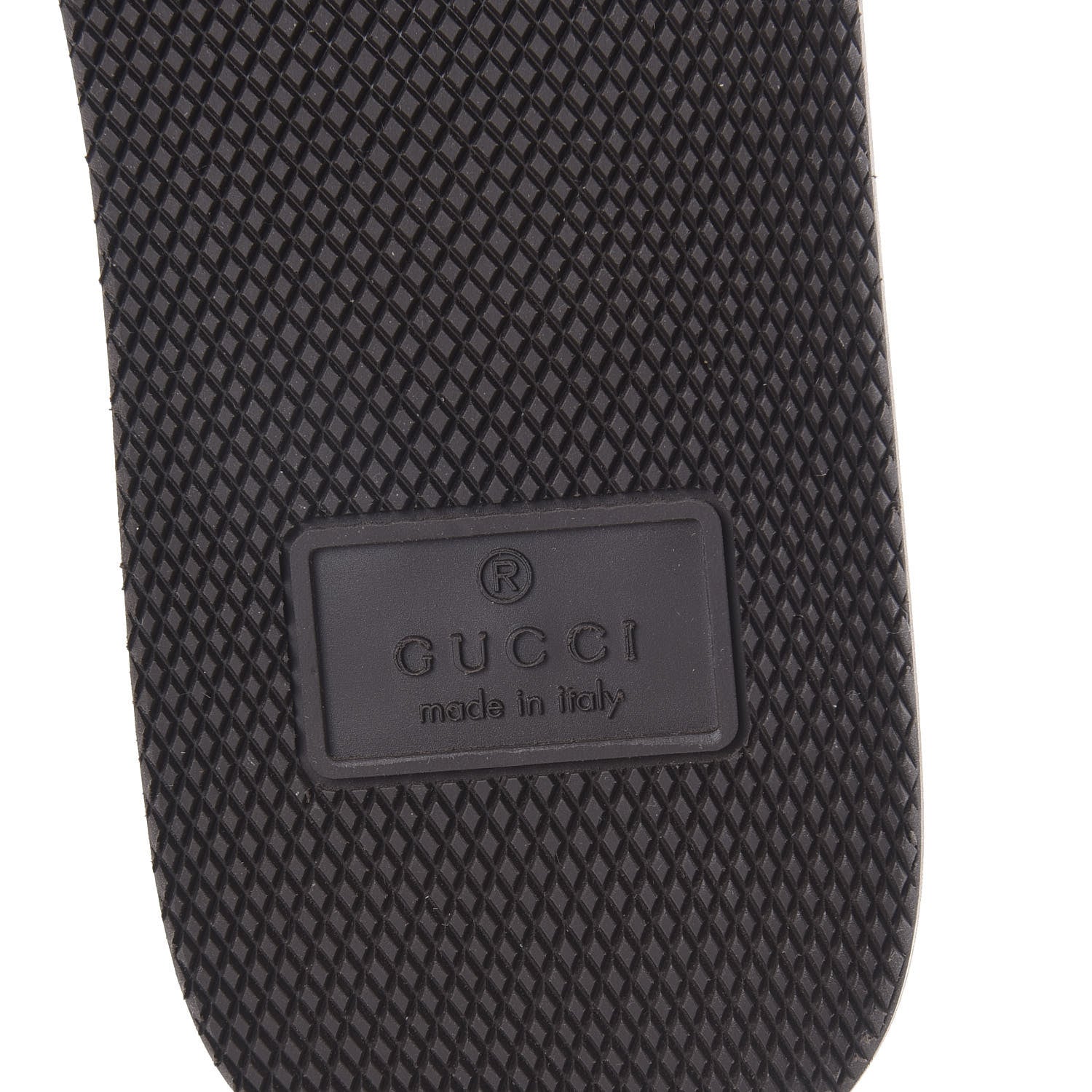 Gucci Calfskin Interlocking G Slide Sandals 37.5 Diagonal Beige 6 of 7