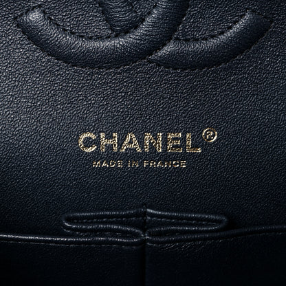 Chanel Caviar Quilted Medium Double Flap Navy 6 of 10