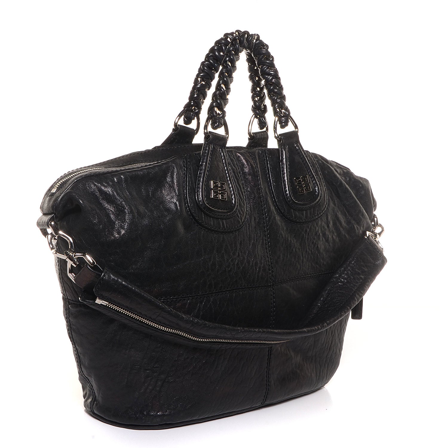 Givenchy Wrinkled Lambskin Large Chain Wrap Nightingale Black 3 of 10