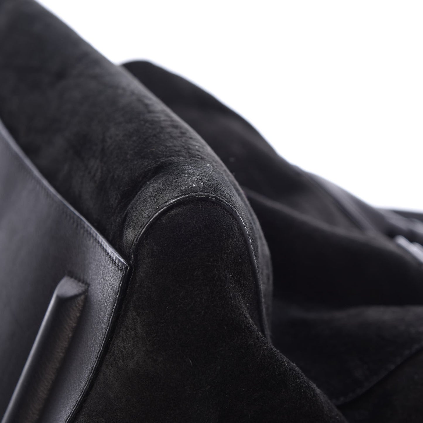 Suede Calfskin Large Antigona Black