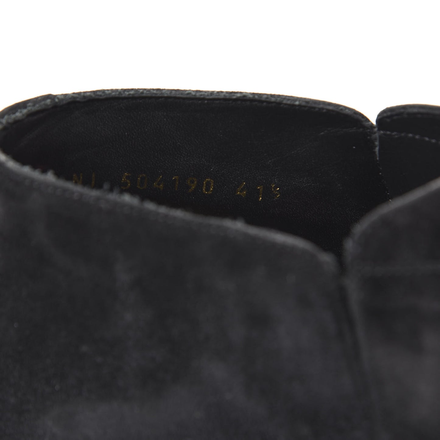 Suede Slim Chelsea Boots 41.5 Black