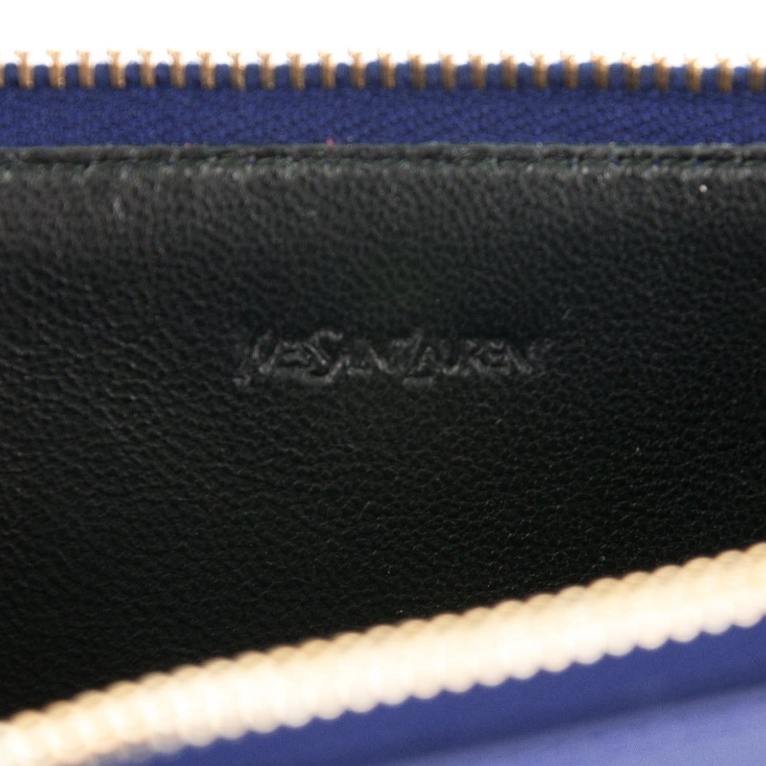 Saint Laurent Patent Belle De Jour Coin Purse Royal Blue 6 of 6