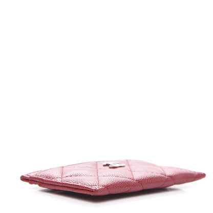 Chanel Caviar Quilted Card Holder Red 3 of 8