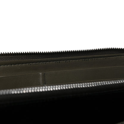 Bottega Veneta Nappa Intrecciato Half Zip Around Wallet Mud 8 of 11