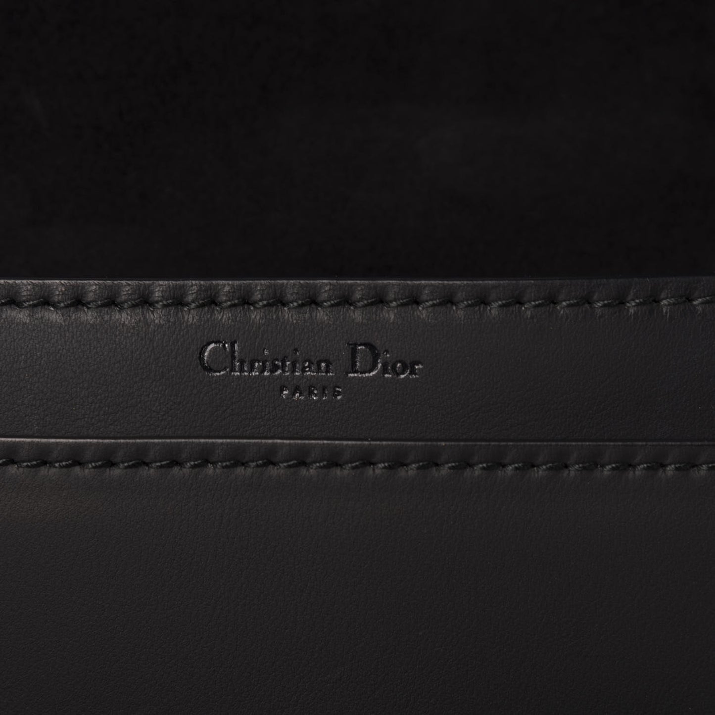 Calfskin J'Adior Chain Flap Bag Black
