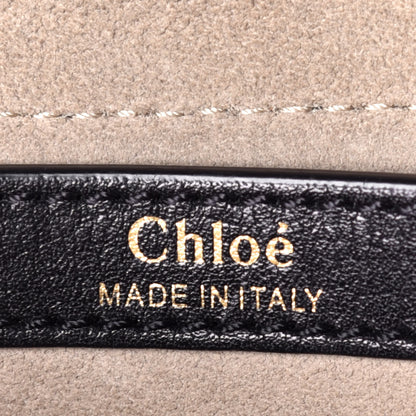 Chloe Calfskin Braided Small Hudson Shoulder Bag Black 6 of 8