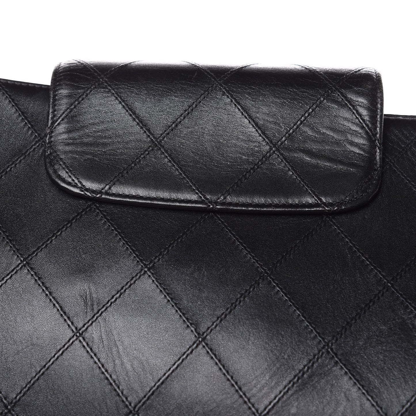 Calfskin Stitched XL Weekender Black
