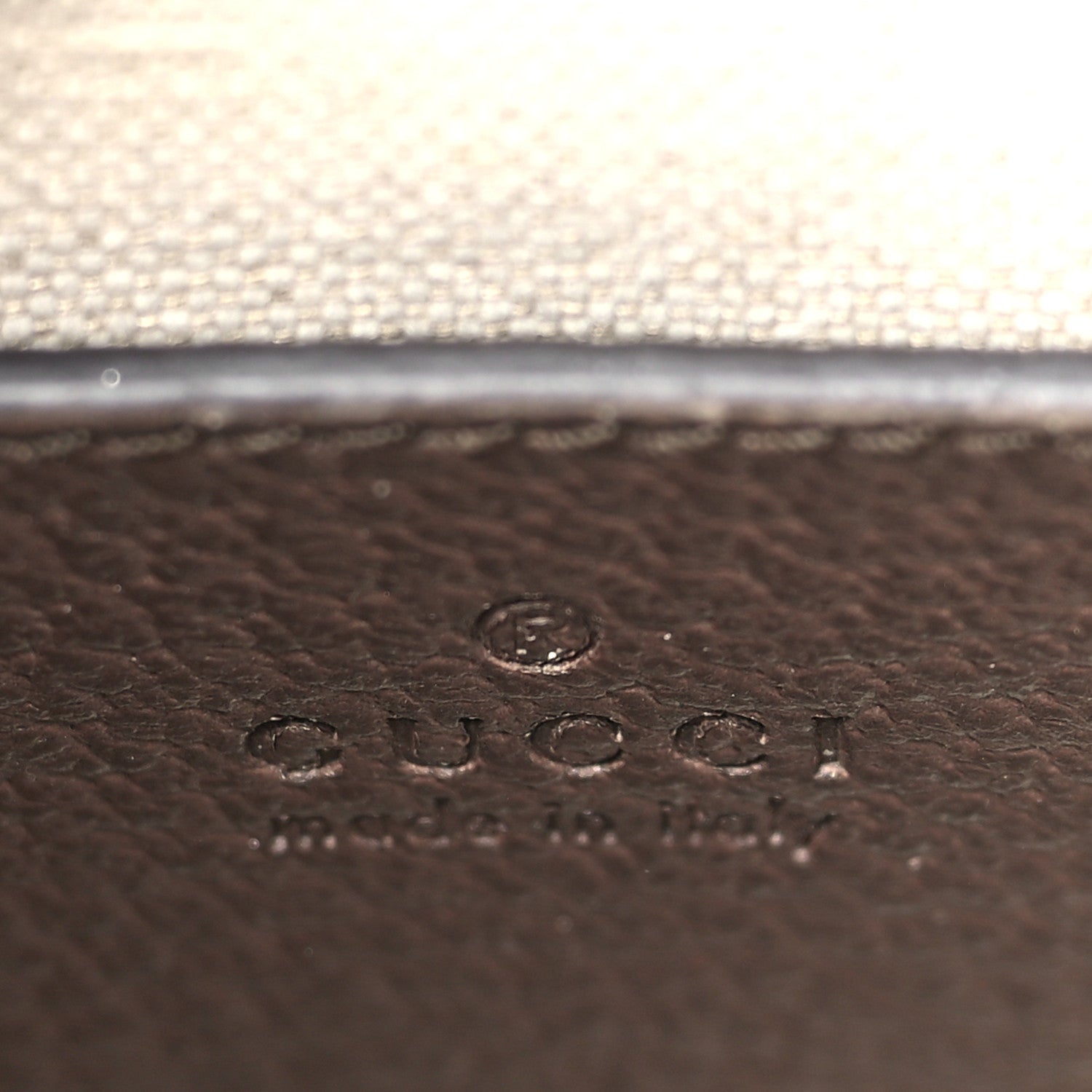 Gucci Monogram Jumbo GG Textured Dollar Calfskin Web Mini Vertical Tote Camel Ebony New Acero 6 of 8
