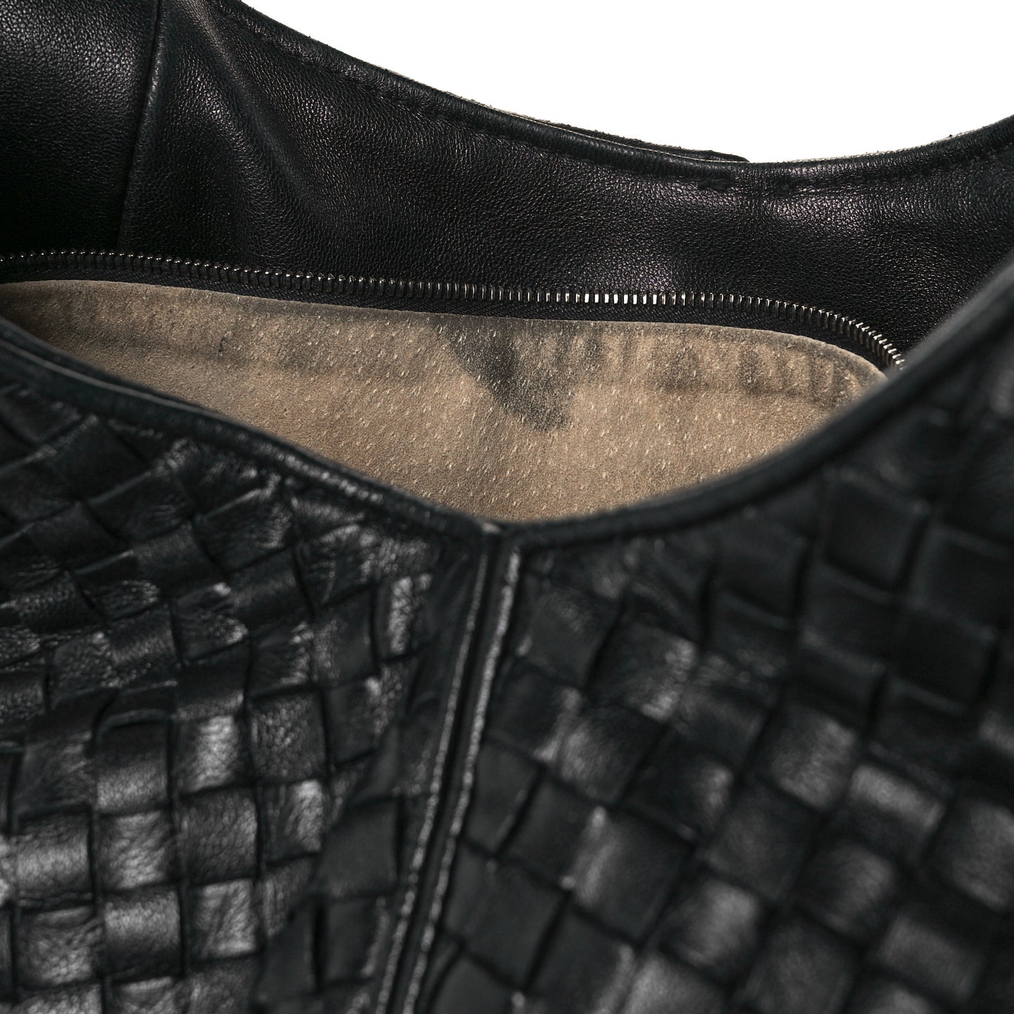 Nappa Intrecciato Ball Hobo Black