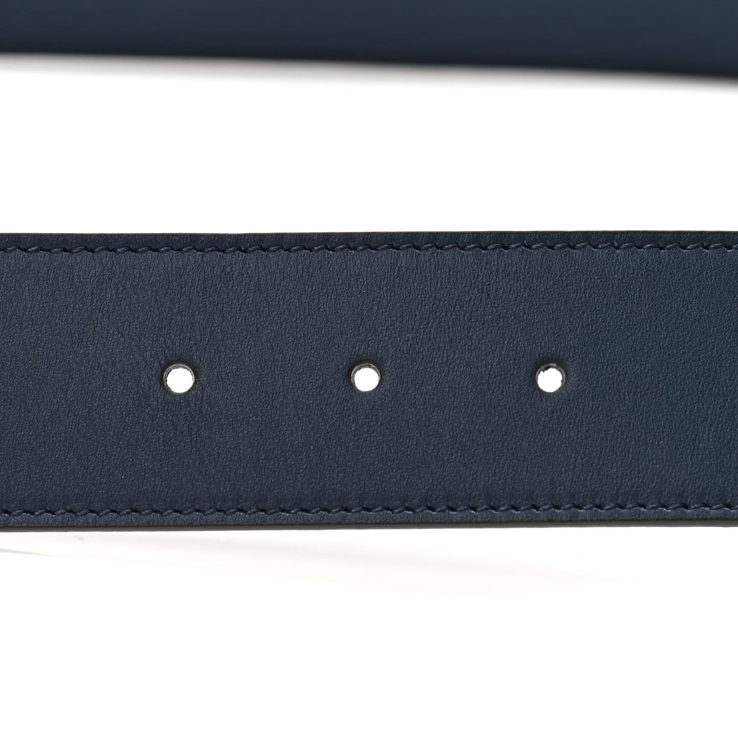 Calfskin Ceramic Glass Double G 40mm Belt 95 38 Navy Multicolor