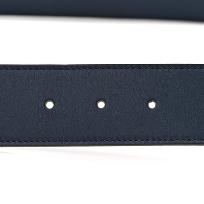 Gucci Calfskin Ceramic Glass Double G 40mm Belt 95 38 Navy Multicolor 3 of 5