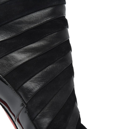 Christian Louboutin Patent Suede 85 Ankle Booties 37.5 Black 14 of 17