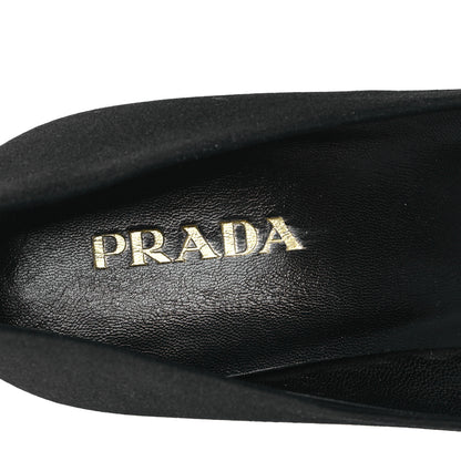 Prada Satin Pumps 38 Black 7 of 7