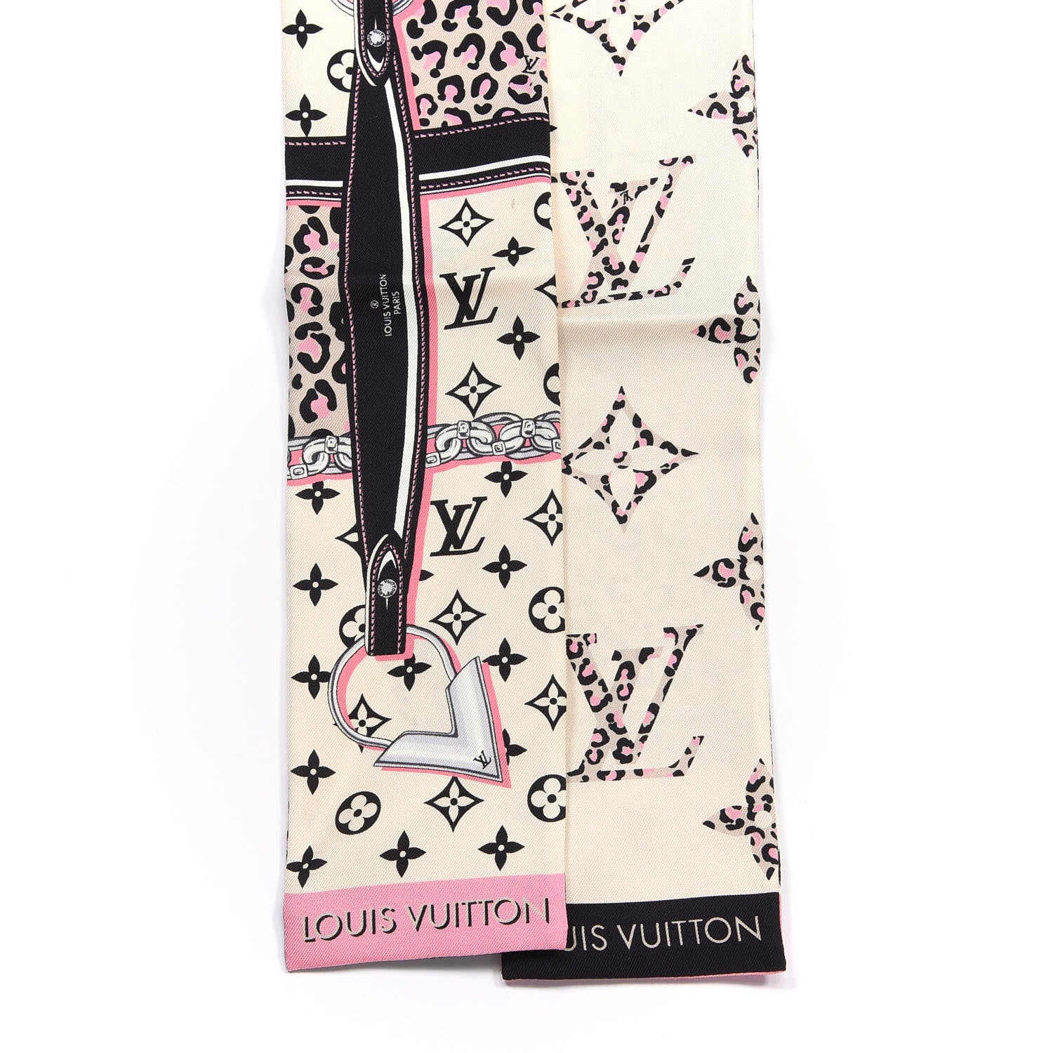Louis Vuitton Silk Monogram Wild At Heart Bandeau Cream 2 of 3