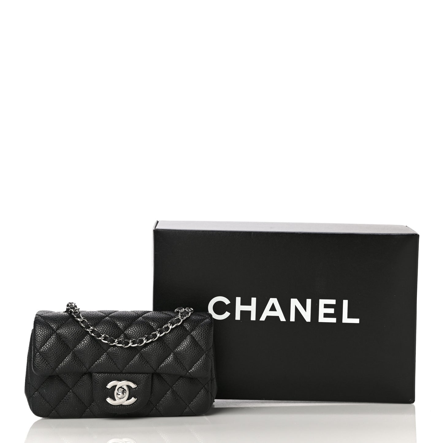Caviar Quilted Extra Mini Flap Black