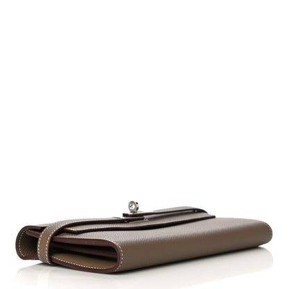 Hermes Epsom Kelly Longue Wallet Etoupe 4 of 11