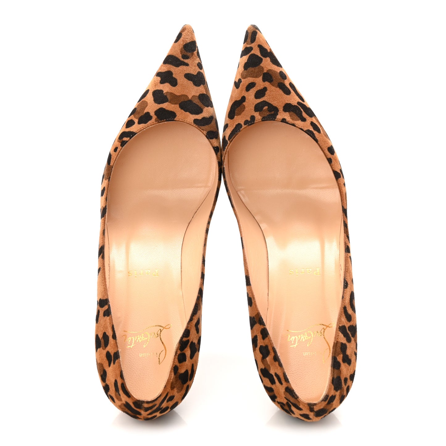 Veau Velours Leopard Clare 80 Pumps 37.5 Caramel