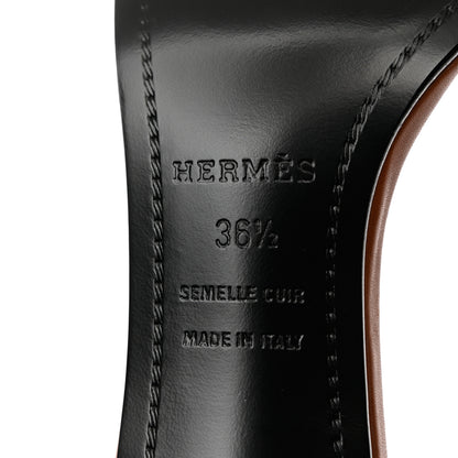 Hermes Calfskin Premiere 70 Sandals 36.5 Gold 7 of 10