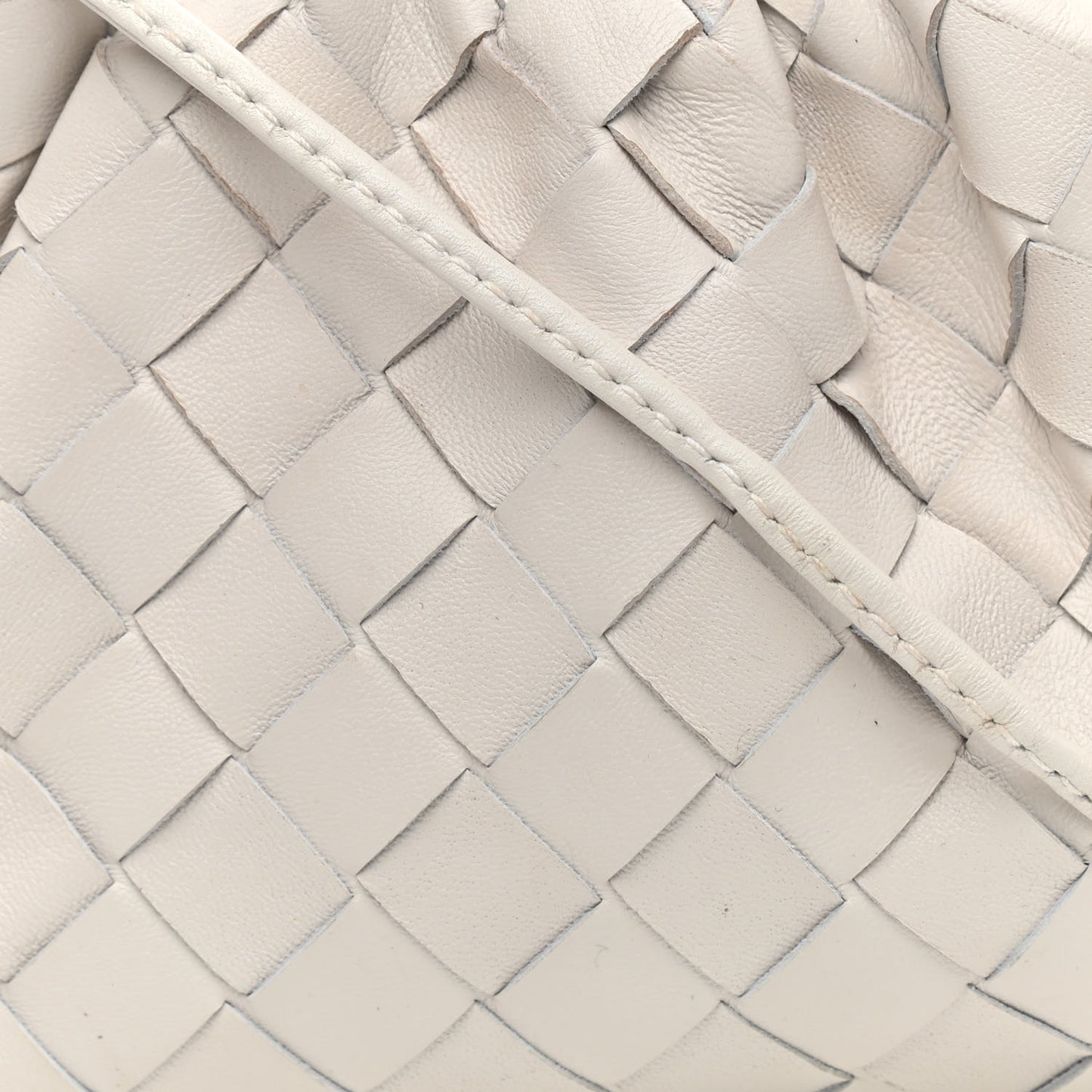 Nappa Intrecciato The Mini Pouch Chalk