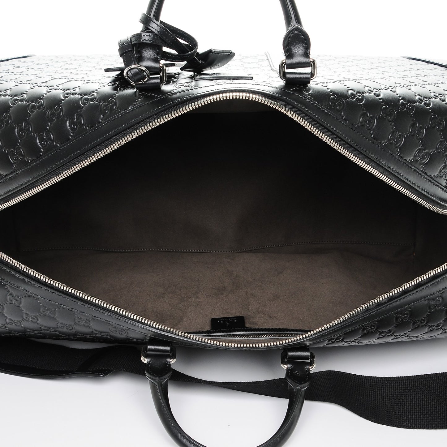 Guccissima Signature Large Duffle Black