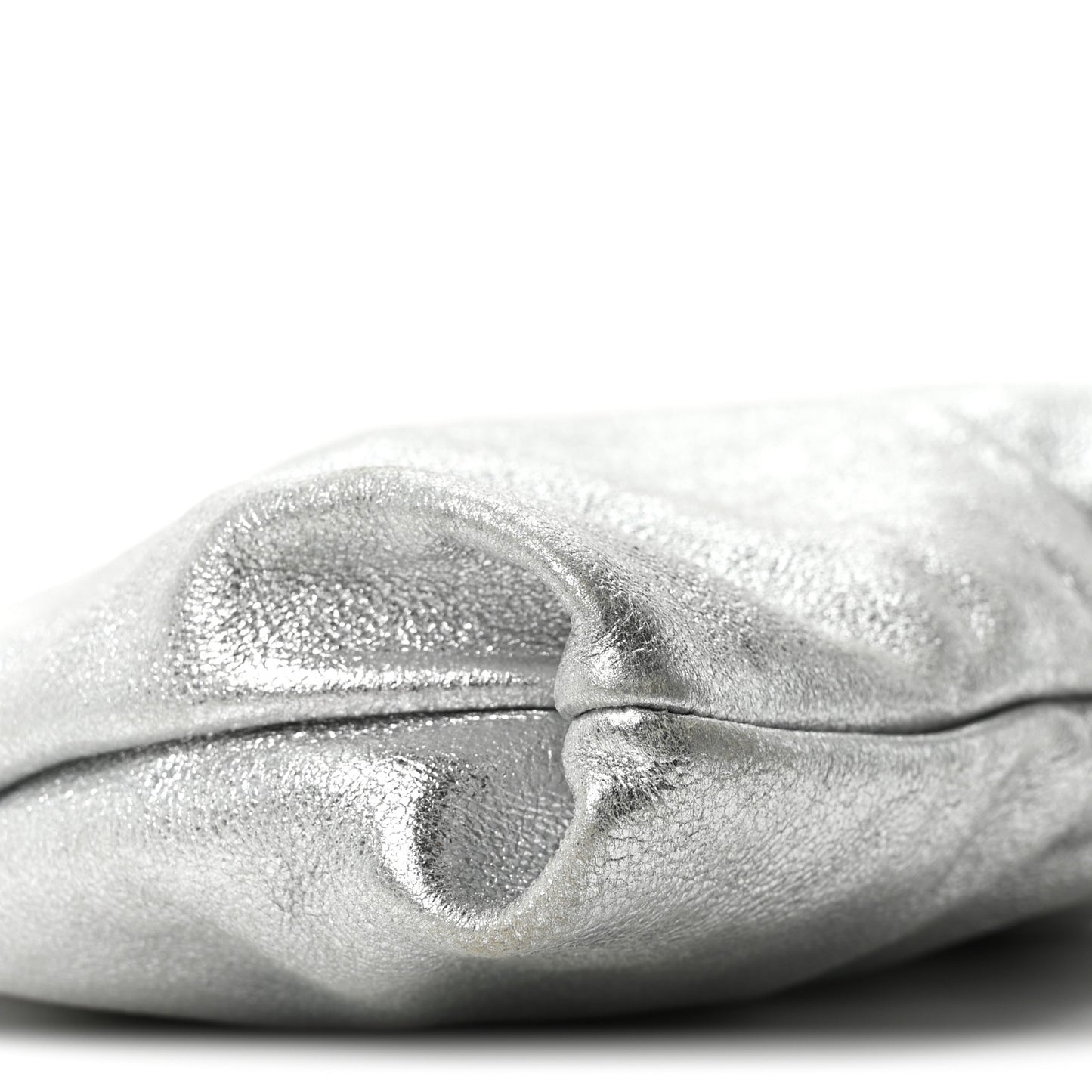 Metallic Goatskin Callie Mea Tassel Silver