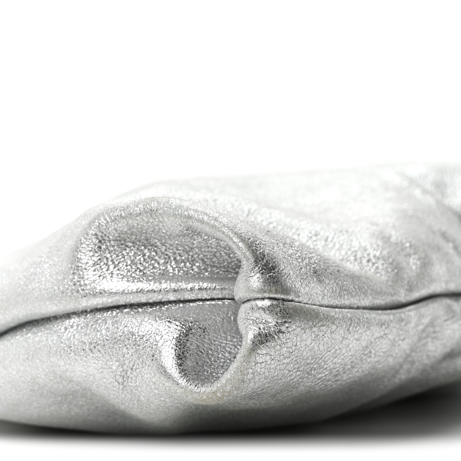Jimmy Choo Metallic Goatskin Callie Mea Tassel Silver 9 of 10