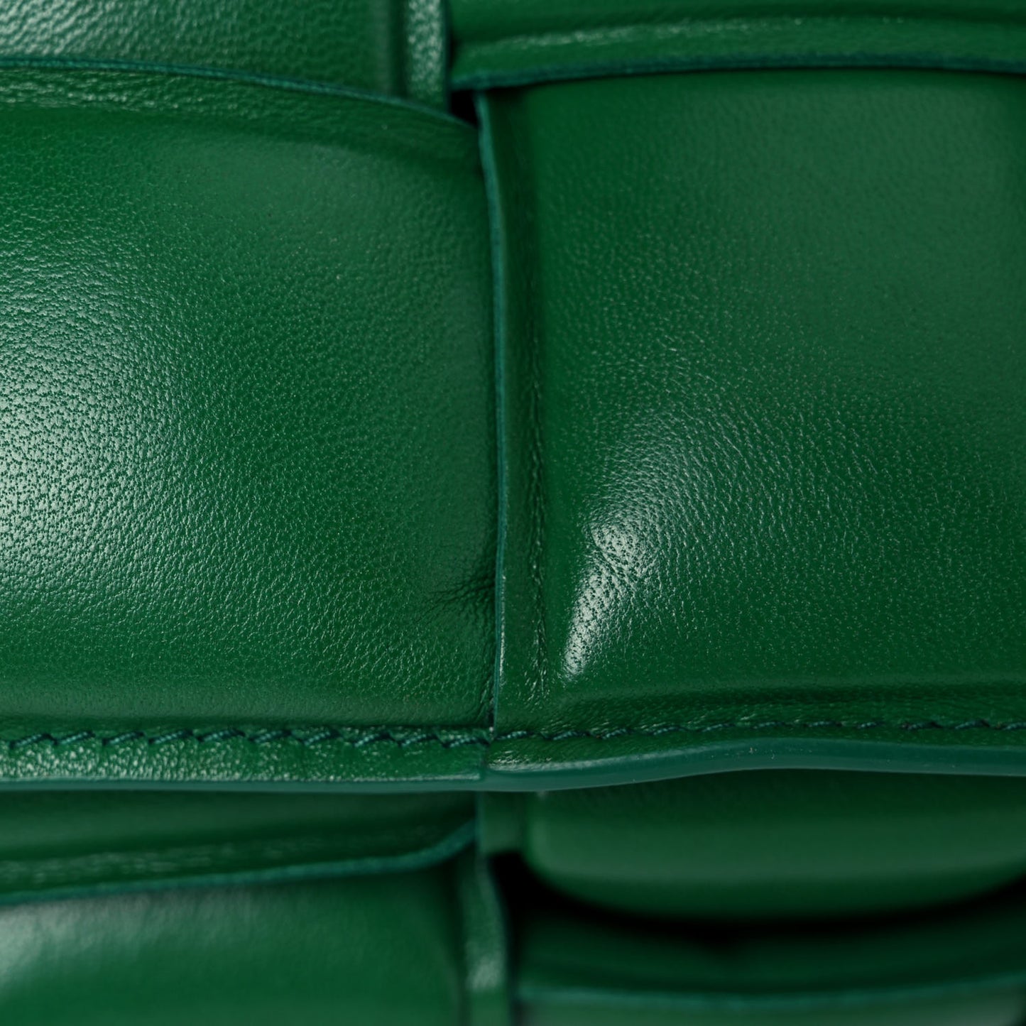 Nappa Maxi Intreccio Padded Cassette Crossbody Bag Racing Green