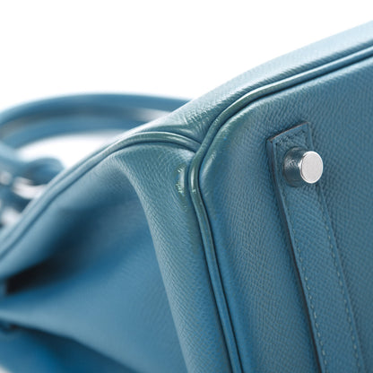 Hermes Epsom Birkin 30 Bleu Izmir 33 of 45