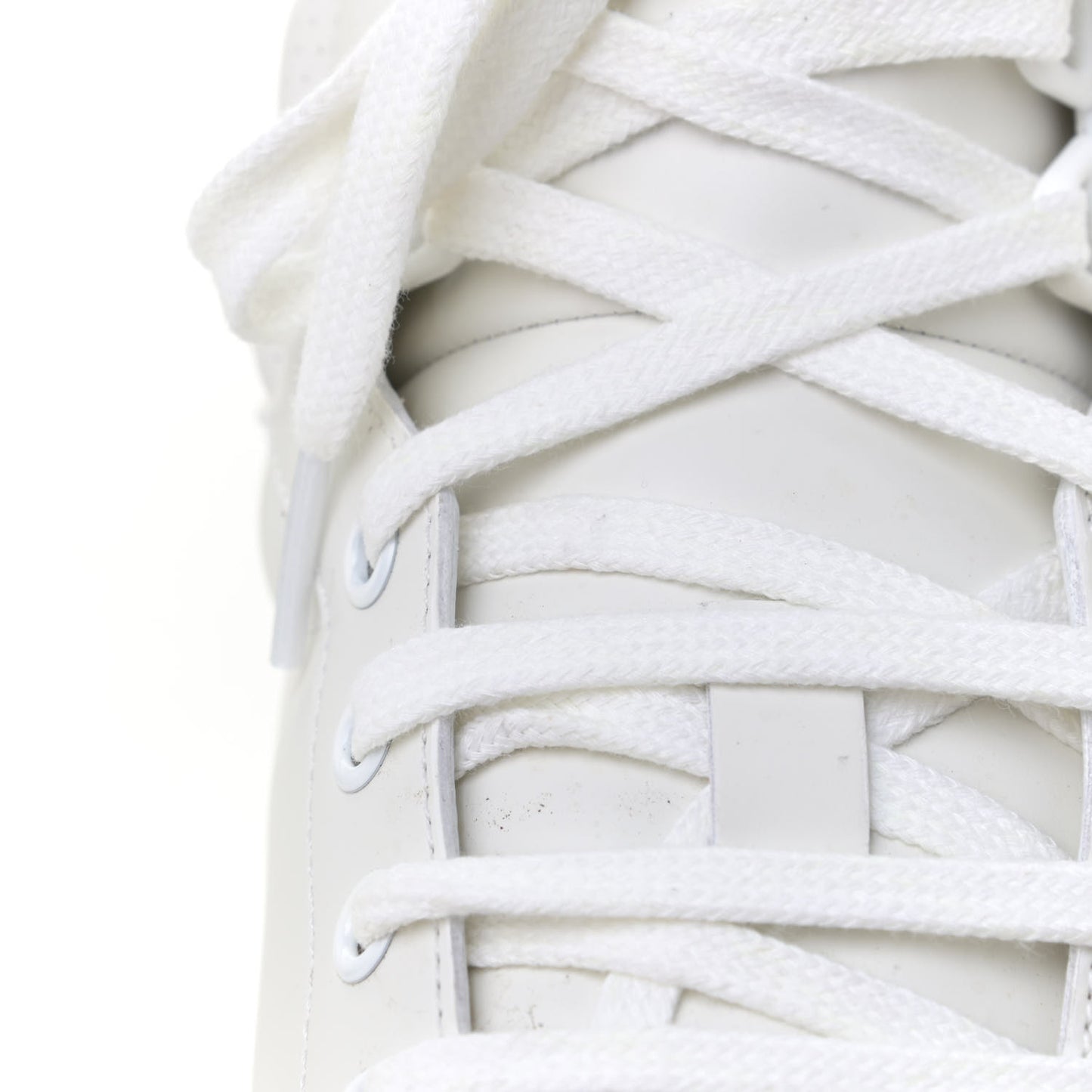 Calfskin Interlocking G Perforated Mens Ace High Top Sneakers 10 White Great White Grey Sky